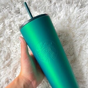 Starbucks Green Iridescent Tumbler NWT